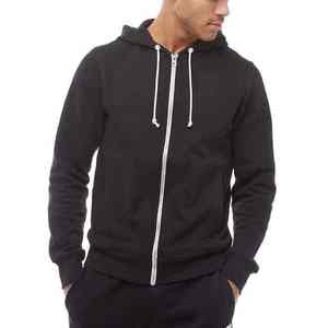 Plain Hoodies No <b>String</b> Thick 500gsm Boxy Blank Cotton Oversized Fleece Custom Heavyweight Neoprene Zipper Cropped Hoodie Mens - Product Image 5