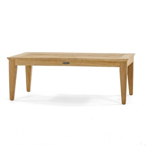 Mesa de Centro Rectangular de Madera de Teca, Diseño Moderno Minimalista, Mueble para el Hogar Estable - Product Image 1