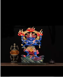 Estatua de Diosa Azul Budista Tibetana, Figura Religiosa de Resina para Templo, Sala de Meditación, Decoración Espiritual del Hogar - Product Image 5