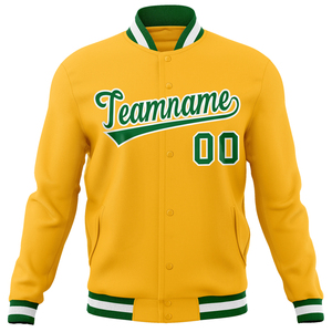 Custom Luxury Black Leather Varsity Jacket for Men with Stand Collar Waterproof & Breathable Front Logo - Product Image 5