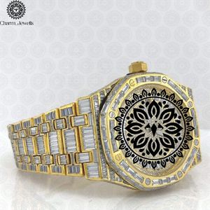 Montre de luxe Charm Jewells en acier inoxydable, boîtier de 40 mm, analogique, mécanique, design tendance pour homme, cadran en cristal saphir, date automatique 10 - Product Image 2