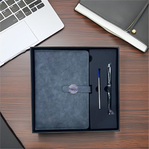 Cao Cấp Cá Nhân Bìa Cứng Da Máy Tính Xách Tay Set Loose-Leaf Ràng Buộc Công Ty Quà Tặng Với Bút Cho Chương trình Khuyến Mãi - Product Image 6