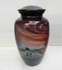 Wholesale Custom Design Aluminium Cremation Urn <b>for</b> Human & Pets <b>Ashes</b> Metal 10" Cremation urns Supplier & <b>Keepsake</b> Urns - Product Image 6