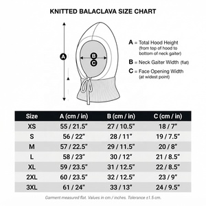 Red Knit Hooded <b>Balaclava</b> Unisex Adult Outdoor Wear 100% Acrylic Plush Style 56-58CM Head Circumference - Product Image 6