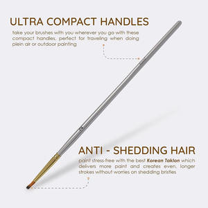 Set di 15 Pennelli per Pittura Acrilica e a Olio <span class=keywords><strong>con</strong></span> Custodia, Spugna e Spatola - Product Image 2