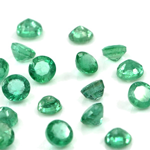 Esmeraldas naturales de Zambia calibradas, redondas de 3 mm, piedras preciosas facetadas sueltas para la fabricación de joyas, listas para usar. - Product Image 4