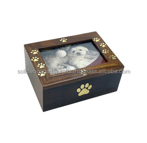 Urne en bois pour cendres d'animaux de compagnie, urnes funéraires en bois pour cendres de chat et de chien, urnes commémoratives à bas prix - Product Image 1