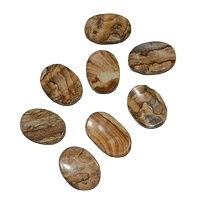 Wholesale <b>Worry</b> Stones Picasso Jasper <b>Worry</b> Oval <b>Stone</b> From Natural Agate - Product Image 2