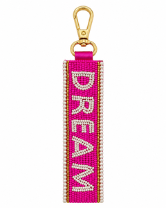 Sstringz Handmade Beaded DREAM Keychain Colorful Acrylic Bead <b>Key</b> <b>Ring</b> Inspirational Bag Charm Gift for Women Girls and Teens - Product Image 5