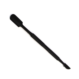 Black Solid Color Stainless Steel Nail Art Manicure Cuticle Pushers <b>Remover</b> <b>Tool</b> Cuticle Nail Pushers Custom Beauty <b>Tools</b> - Product Image 5