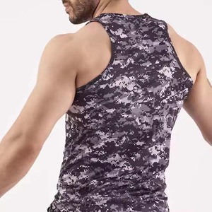 เสื้อกล้ามกีฬาผู้ชาย ผ้าถักเนื้อเย็น 75% คอตตอน 25% โพลีเอสเตอร์ สำหรับฤดูร้อน แห้งเร็ว ระบายอากาศดี ไม่เป็นขุย เหมาะสำหรับออกกำลังกาย แบบไม่มีแขน - Product Image 5