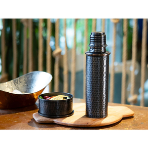 Botella de Cobre Martillado con Acabado en Níquel Negro, Estilo Moderno, para Bebidas, Botella de Agua, Artículos para Bebidas, Estilo Saludable, Última Tendencia - Product Image 2