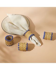 Flower Shape Bamboo Napkin Ring Bohemian Eco Friendly 5 Cm Width <b>Party</b> <b>Table</b> Decoration Accessory - Product Image 4