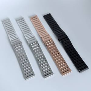 Boucle à double poussoir 20mm Bracelet de montre en acier inoxydable fait à la main Pièces de montre de qualité supérieure - Product Image 1