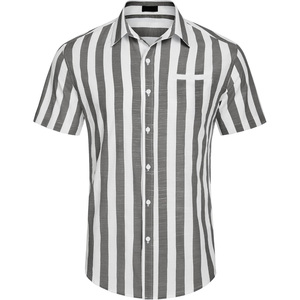 Custom Men's Casual Office <b>Shirts</b> Double Breasted Knitted Breathable Spring <b>Button</b>-<b>Up</b> Uniform Apparel Manufacturer Pakistan OEM - Product Image 3