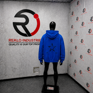 NOUVEAU SWEATSHIRT À CAPUQUE ZIPPÉ BLEU AVEC STRASS, GRAPHIQUE TRIBAL GOTHIQUE, Y2K, STREETWEAR, SURTAILLE, PUNK, À CLIPSES, GRUNGE - Product Image 4