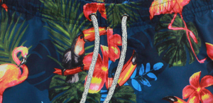 Shorts de bain pour hommes en toile 100% polyester, taille élastique, shorts de plage pour hommes, en stock, vente en gros - Product Image 3