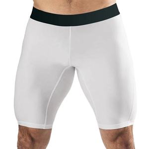 <b>Mens</b> Athletic <b>Compression</b> <b>Shorts</b> Elastic Waist Solid Pattern Canvas Fabric Custom Logo Moisture Wicking Workout <b>Shorts</b> - Product Image 4