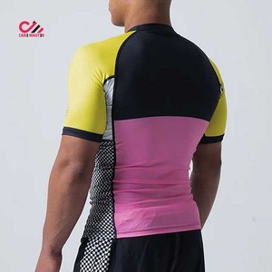 Camiseta de Natación CARE MASTER para Hombre, Personalizable, de Manga Corta, Secado Rápido, Poliéster, Top Deportivo para Adultos - Product Image 4