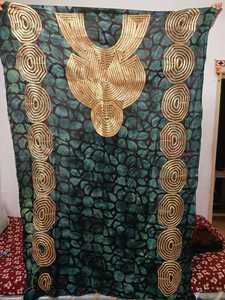 Tela de Rayón con Textura Suave, Estilo Africano, Detalles Artísticos, Elegante, a la Moda, para Prendas Étnicas Femeninas - Product Image 1