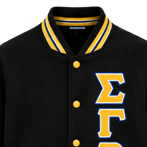 เสื้อแจ็คเก็ตบอมเบอร์แฟชั่นแบบสั่งทำสำหรับผู้หญิง Sigma Gamma Rho  ชุดลำลองแบบซิปสำหรับชมรมหญิงกรีก  เสื้อแจ็คเก็ตสำหรับสวมทับ  ผู้จำหน่ายเสื้อผ้าขายส่ง - Product Image 3