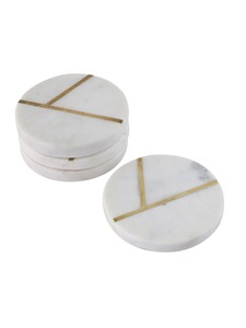 Posavasos de mármol al por mayor, tapete protector de mesa personalizado, portavasos, juego de posavasos de mármol indio - Product Image 1