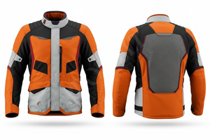 Veste de moto en tissu corduroy de haute qualité 100%, protection intégrale personnalisée, veste de moto de course robuste - Product Image 4