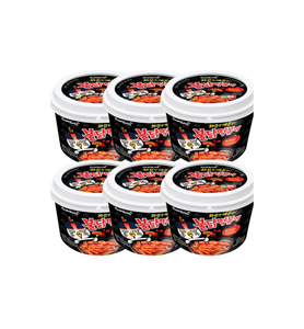 Samyangs Buldak Topokki en Tazón de 185g, Porción Individual, Bocadillo Coreano de Pastel de Arroz con Textura Masticable y Salsa Picante, Suministro al por Mayor - Product Image 1