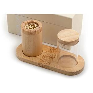 Juego de Quemadores de Incienso de Sándalo Hechos a Mano con Diseño de Corte Láser, Soporte Aromático de Doble Compartimento, Uso en Todas las Estaciones - Product Image 2