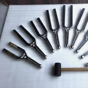 Herramienta de Chakra, Diapasón Gigante de Una Extremidad con Diseño de ADN, de Acero Inoxidable y Metal, para 512 Hz (prueba de audición) - Product Image 1