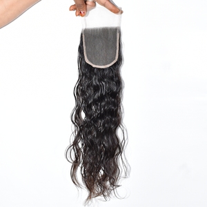 Cierre de cabello virgen vietnamita natural negro, ondulado profundo, con encaje transparente HD 4x4, suave - Product Image 6