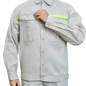 Conjunto de Uniforme de Trabajo de Alta Visibilidad para Hombre, Manga Larga, TC |   Duradero, Cómodo, Transpirable, Antiarrugas, FMF Vietnamita - Product Image 1