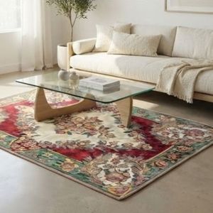 Hot Sale Oriental Medallion Area <b>Rug</b> Rectangle Wool Polyester Hand Knotted Non Slip Living Room Use Medium Pile Rubber Backing - Product Image 3