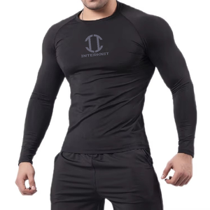 Hauts de sport personnalisés pour hommes UPF50+ en polyester écologique à manches longues, séchage rapide, respirant, anti-UV - Product Image 4