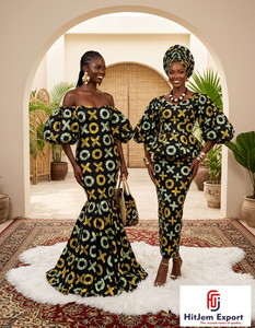 Tissu africain imprimé en coton 100% Ankara Kitenge pour la production de vêtements au Nigeria, au Ghana et au Sénégal, vente en gros de textiles africains - Product Image 1