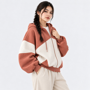 Stylish <b>Women</b> Zipper Hoodie With Durable Cotton Fabric <b>Soft</b> Touch Comfortable Wear Streetwear Zipper <b>Hoodies</b> for <b>Women</b> - Product Image 3
