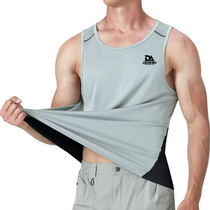 Débardeur homme de haute qualité en tissu mélange de coton doux, idéal pour l'entraînement et l'usage quotidien. - Product Image 3