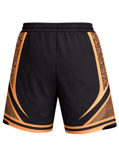 Shorts de basketball pour hommes noir et orange, respirants, séchage rapide, pour entraînement sportif, gym, course à pied, athlétiques, taille élastique, fabricant - Product Image 5