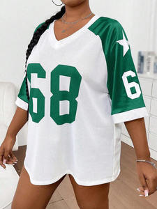 Maillot de sport unisexe en maille sublimée, col en V oversize, respirant, style streetwear, fournisseur en gros OEM ODM - Product Image 4