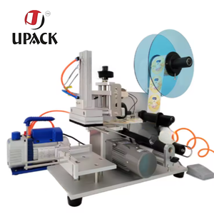 Machine d'étiquetage pneumatique pour bouteilles plates LT 60, haute précision, semi-automatique, pour surfaces plates en plastique - Product Image 2