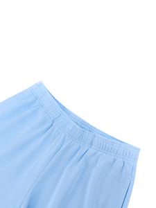 Pantalones Cortos de Algodón Unisex Personalizados OEM, Tejido Grueso French Terry, Cintura Elástica, Casuales, Deportivos, para Descansar, Ropa de Marca Privada - Product Image 3