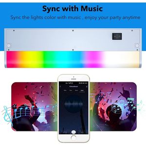 Smart Hardwired White Color Changing Dimmable Undermount Cabinet <b>Lights</b> Compatible with <b>Alexa</b> & Google App Remote Control - Product Image 2