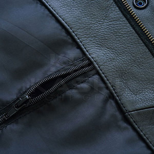 Chaleco de Lona y Cuero para Invierno, Talla Grande, Sin Mangas, con Acabado Liso, Diseñado para Fácil Superposición y Uso Diario - Product Image 5