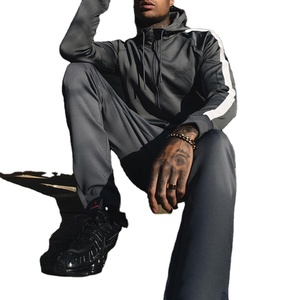 Chándal de calle Unisex 2025, jersey con capucha para hombre, chándal para correr con bloque de Color de talla grande, chándal de moda - Product Image 6