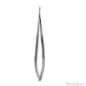 Factory Price Professional Stainless Steel Cuticle Scissors Curved Sharp Blade Precision Nail Cuticle Trimmer with Spring Handle - Product Image 3