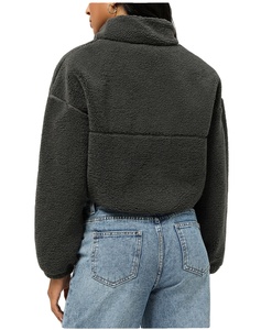 Veste de sport en polaire sherpa décontractée d'extérieur à manches longues épaisse et chaude d'hiver avec fermeture éclair personnalisée LOGO pour hommes et femmes - Product Image 3