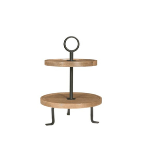 Soporte para Tartas de diseño clásico, soporte para cupcakes, nueva elegancia, soporte decorativo para tartas de madera, mango de diseño de zanahoria de conejo de 2 niveles a la venta - Product Image 6