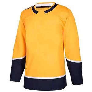 Maillot de hockey sur glace personnalisé pour homme, respirant, de haute qualité, 100% polyester, vêtements d'entraînement sportif - Product Image 4