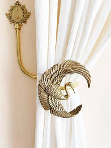 Sujetador de Cortina Decorativo Golden Dragonfly, Gancho Metálico de Estilo Vintage para Ventanas - Product Image 2