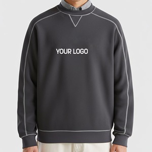 Sweat-shirt à manches longues surdimensionné et épais avec motif graphique, vente en gros, qualité supérieure, nouveau style, t-shirt de marque de créateur pour hommes - Product Image 1